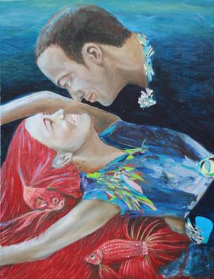 Portrait Zweier Tanzender - Daniela Neumann - auf - - Portrait Zweier Tanzender - Daniela Neumann - auf - -