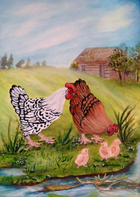 ---Hühner mit Küken - Elisabeth Willner - Array auf Array - Array - Array ---Hühner mit Küken - Elisabeth Willner - Array auf Array - Array - Array