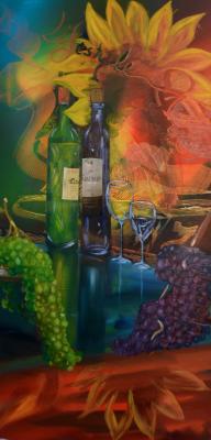 Stillleben mit Weintrauben/Weinflaschen - wolfgang mayer - Array auf - Array - Array Stillleben mit Weintrauben/Weinflaschen - wolfgang mayer - Array auf - Array - Array