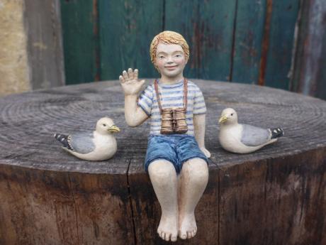 Sonnen-Junge mit Möven - Anna Kirsche - Array auf - Array - Sonnen-Junge mit Möven - Anna Kirsche - Array auf - Array -