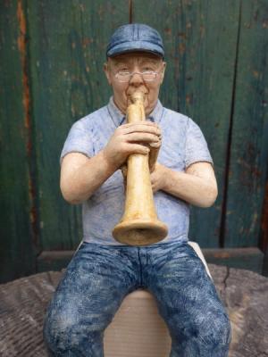 Mann mit Flügelhorn - Anna Kirsche - Array auf - Array - Mann mit Flügelhorn - Anna Kirsche - Array auf - Array -